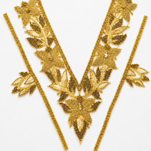 Ethnic Beaded Neckline