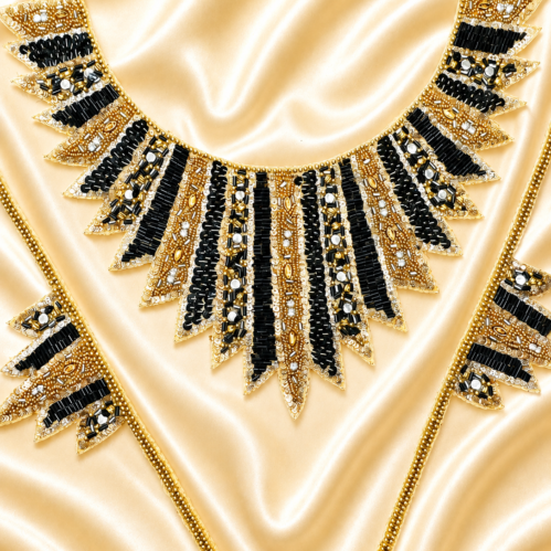 Ethnic  Mirror Neckline