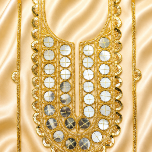 Hand crafted Mirror Neckline