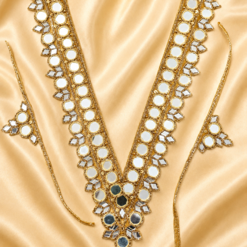Hand crafted Mirror Neckline