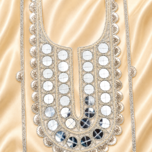 Hand crafted Mirror Neckline