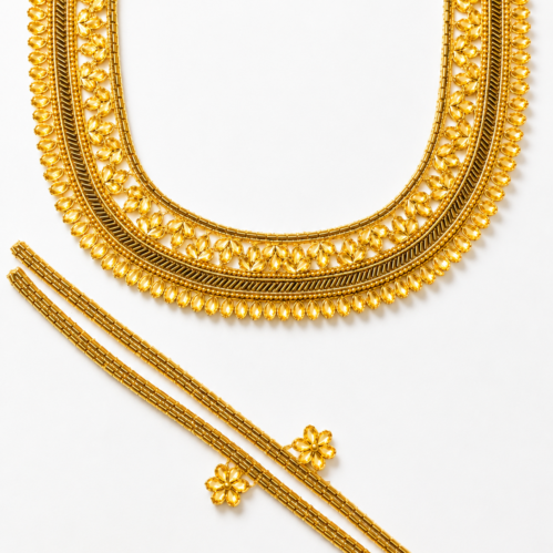 Ethnic Beaded Mirror Neckline