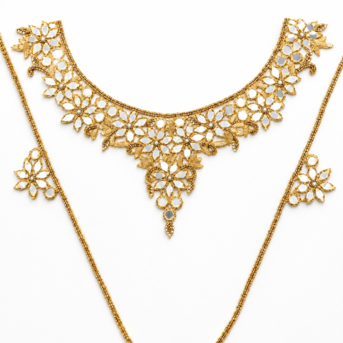 Hand crafted Mirror Neckline
