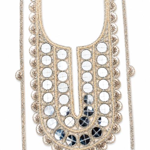 Hand crafted Mirror Neckline