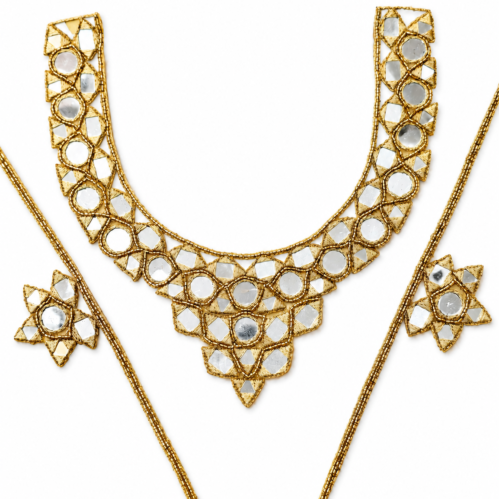 Hand crafted Mirror Neckline
